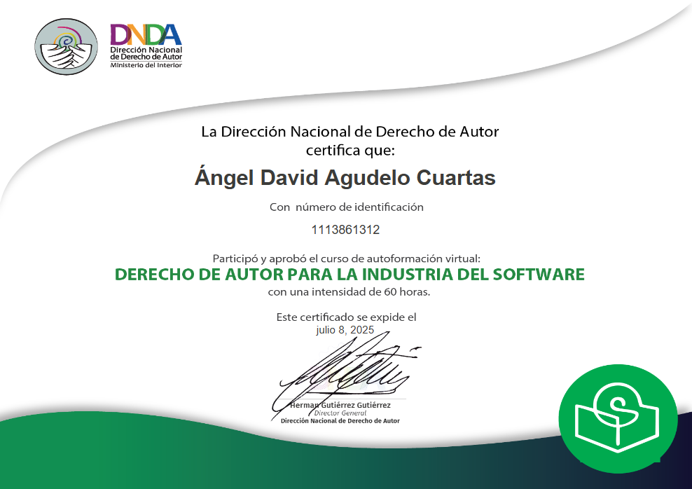 Certificado Derechos